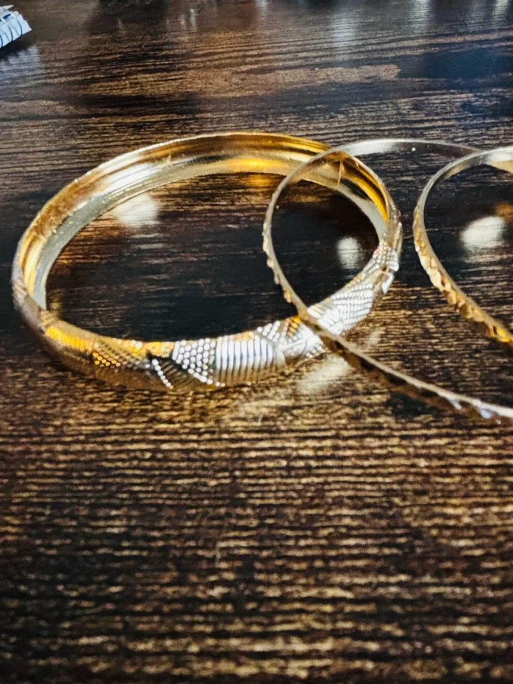 Classic Gold Tone Bangle 3 pc Bangle Bracelet Set - Women Jewelry‎